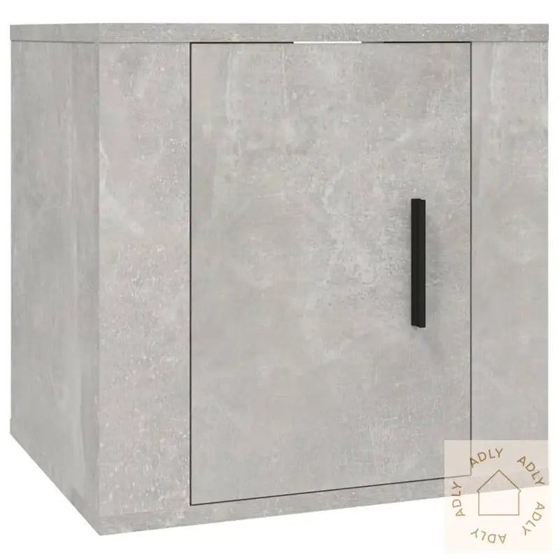 Vegghengte Tv-Benker 2 Stk Betonggrå 40X34,5X40 Cm