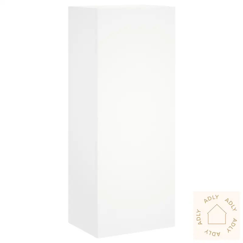 Vegghengte Tv-Enheter 5 Deler Hvit Konstruert Tre