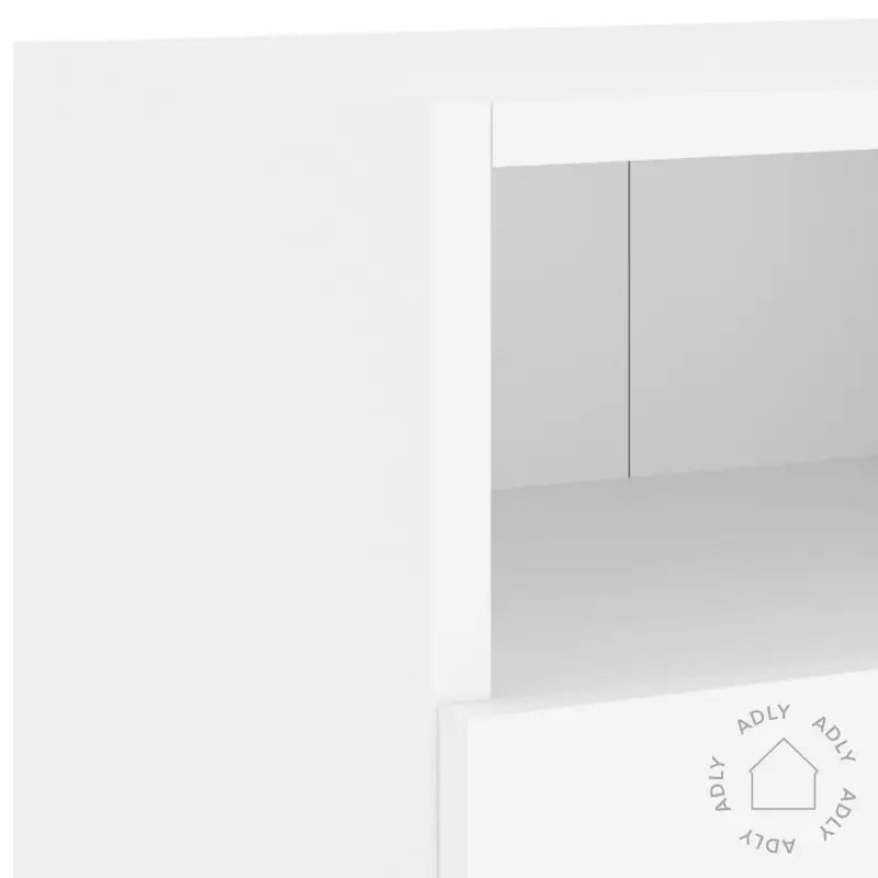 Vegghengte Tv-Enheter 5 Deler Hvit Konstruert Tre