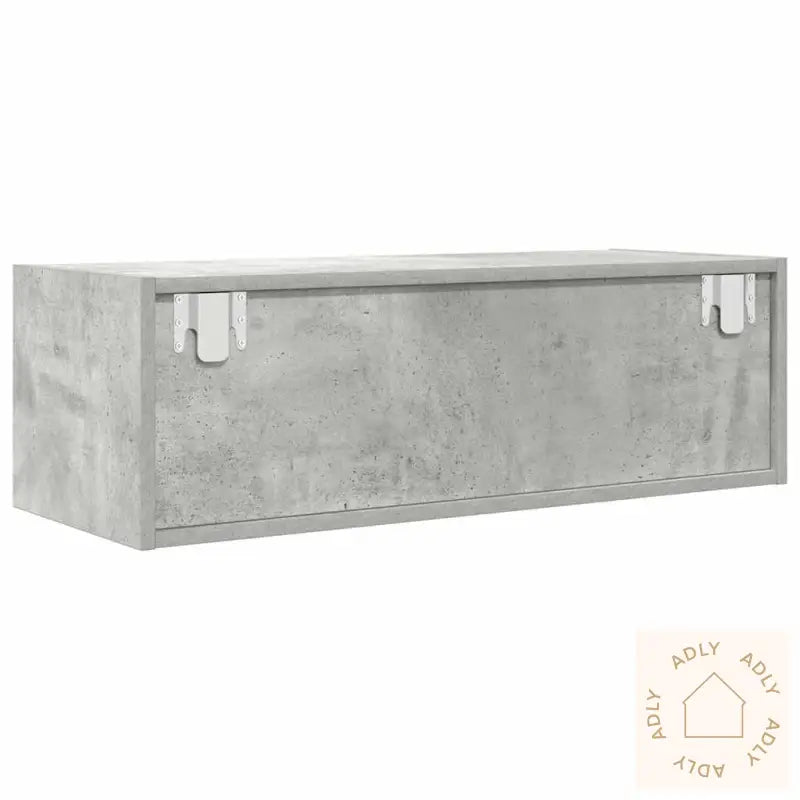 Tv-Benker 2 Stk Betonggrå 80X31X25,5 Cm Konstruert Tre