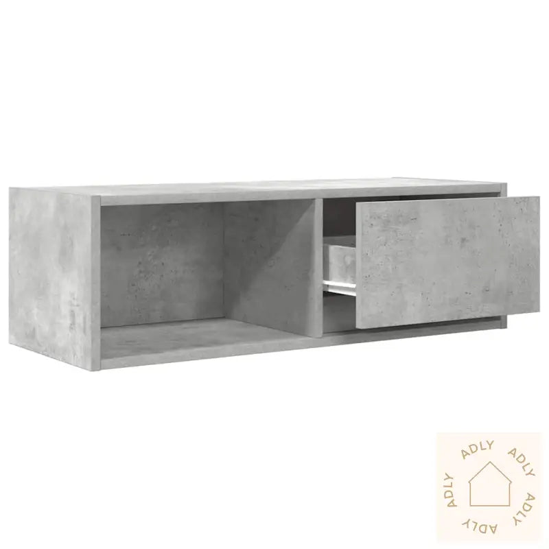 Tv-Benker 2 Stk Betonggrå 80X31X25,5 Cm Konstruert Tre
