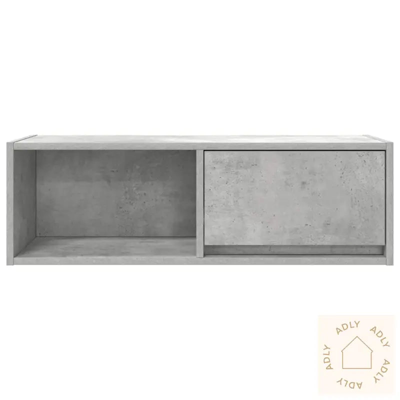 Tv-Benker 2 Stk Betonggrå 80X31X25,5 Cm Konstruert Tre
