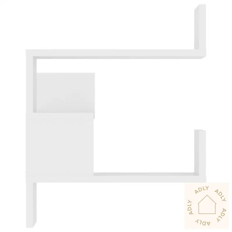 Veggmontert Hjørnehylle Hvit 40X40X50 Cm Konstruert Tre