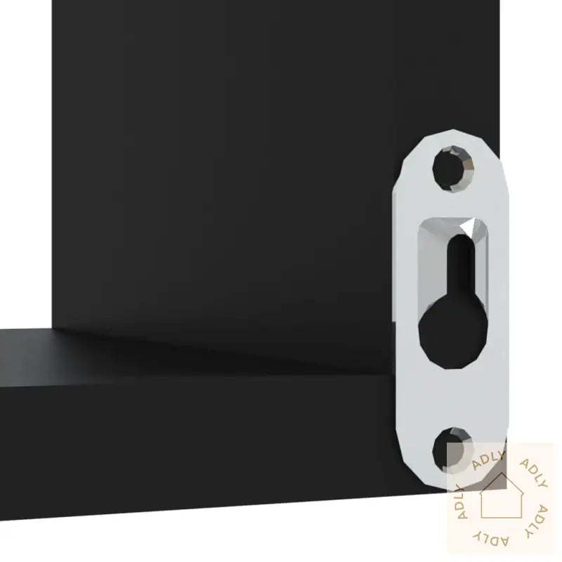 Veggmonterte Hjørnehyller 2 Stk Svart 40X40X50Cm Konstruert Tre