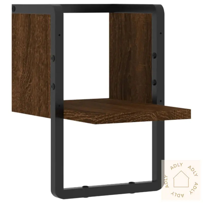 Vegghylle Med Stang Brun Eik 20X25X30 Cm