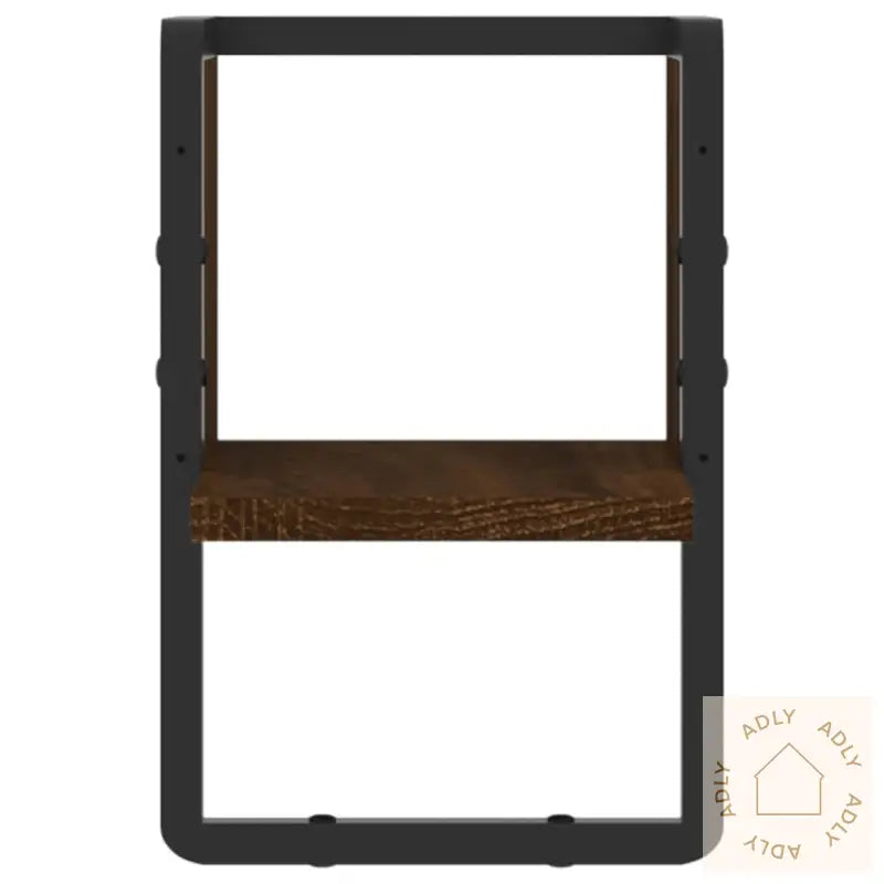 Vegghylle Med Stang Brun Eik 20X25X30 Cm