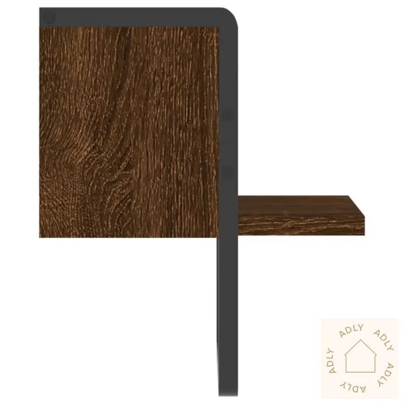 Vegghylle Med Stang Brun Eik 20X25X30 Cm