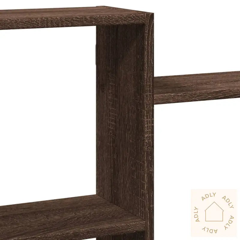Vegghylle Brun Eik 159X18X65 Cm Konstruert Tre