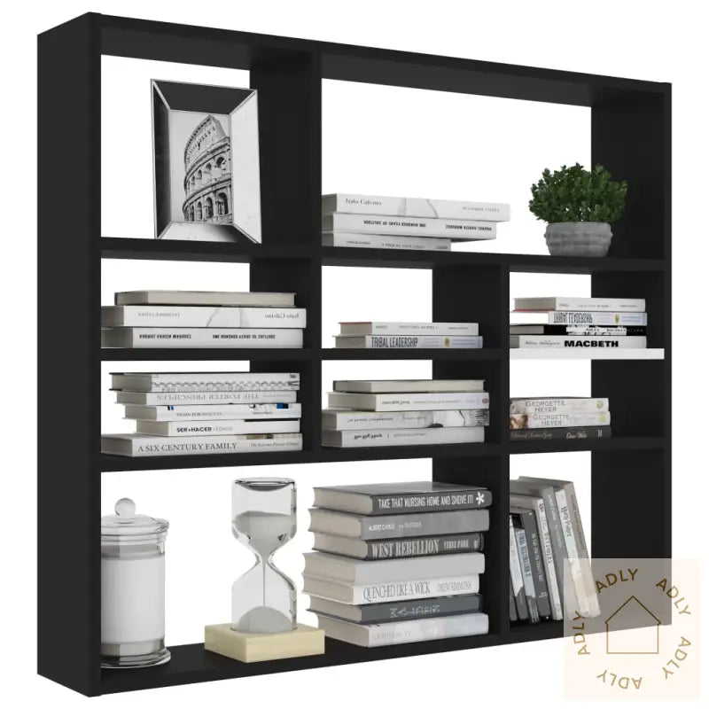 Vegghylle Svart 90X16X78 Cm Konstruert Tre