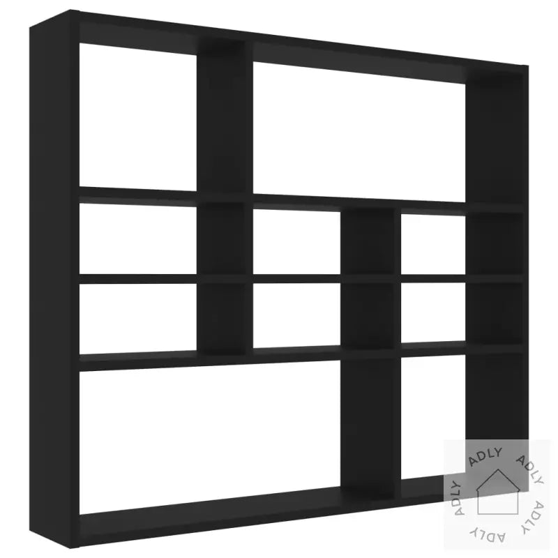 Vegghylle Svart 90X16X78 Cm Konstruert Tre