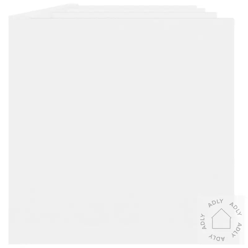 Veggmontert Cd-Hylle Hvit 75X18X18 Cm Konstruert Tre