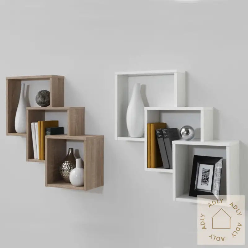 Fmd Veggmontert Hylle Med 3 Rom Eik