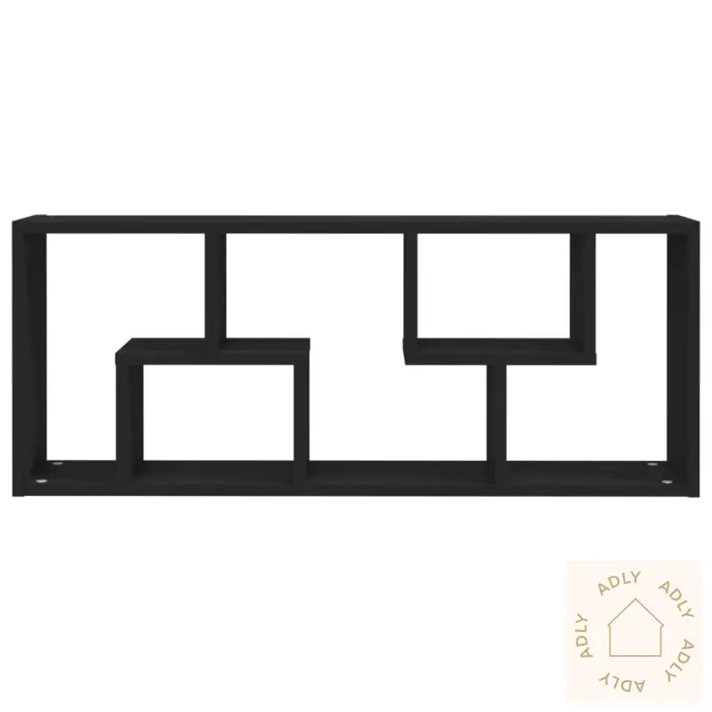 Vegghylle Svart 36X16X90 Cm Konstruert Tre