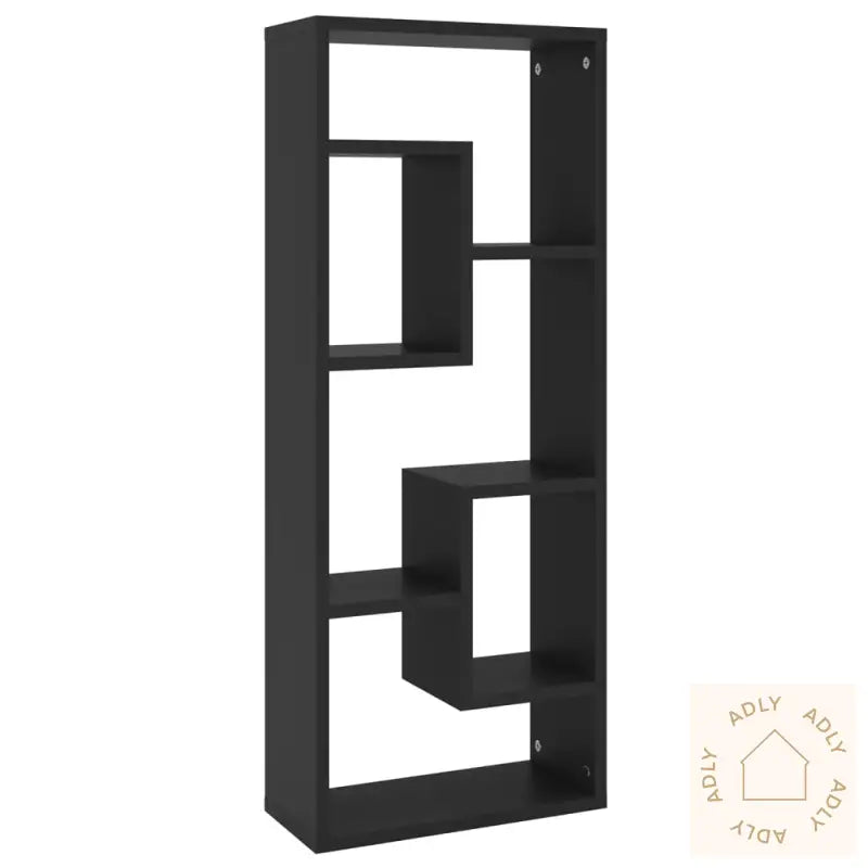 Vegghylle Svart 36X16X90 Cm Konstruert Tre