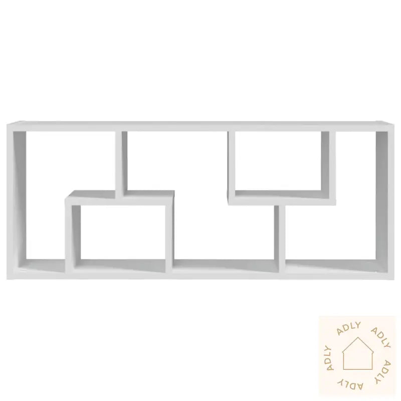 Vegghylle Hvit 36X16X90 Cm Konstruert Tre
