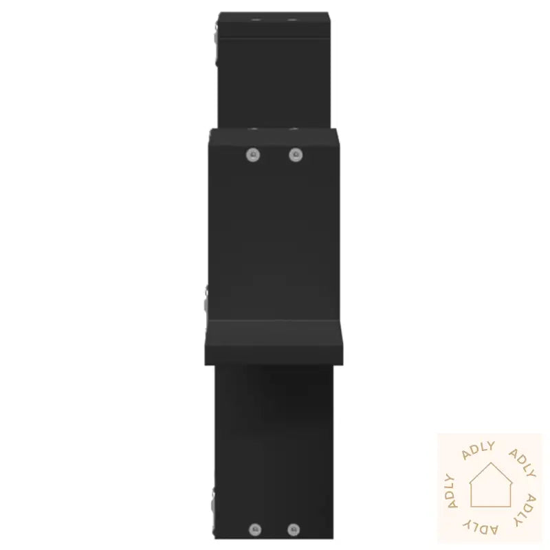 Vegghylle Svart 104,5X10X43 Cm Konstruert Tre