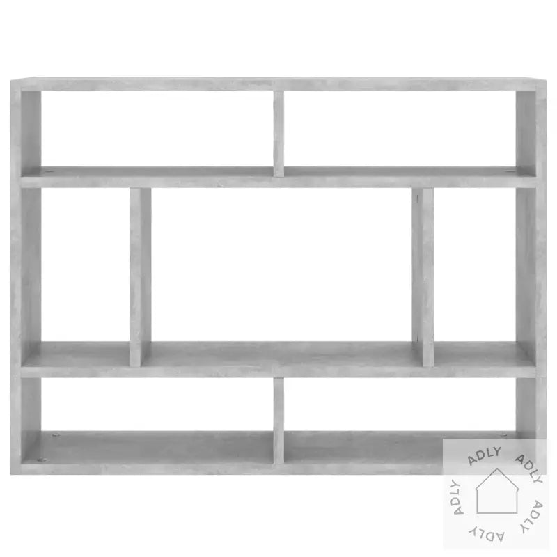 Vegghylle Betonggrå 75X16X55 Cm Konstruert Tre