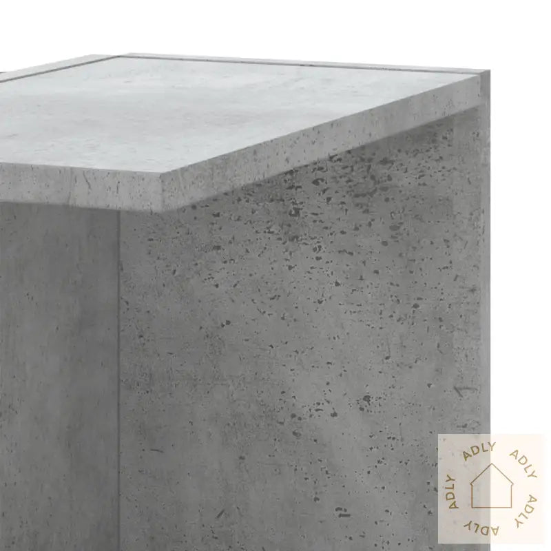 Veggmontert Hylle Betonggrå 36,5X36,5X140 Cm Konstruert Tre