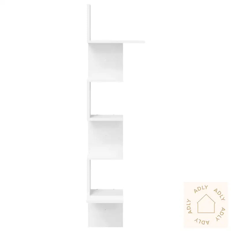 Veggmontert Hjørnehylle Hvit 32X32X127,5 Cm Konstruert Tre