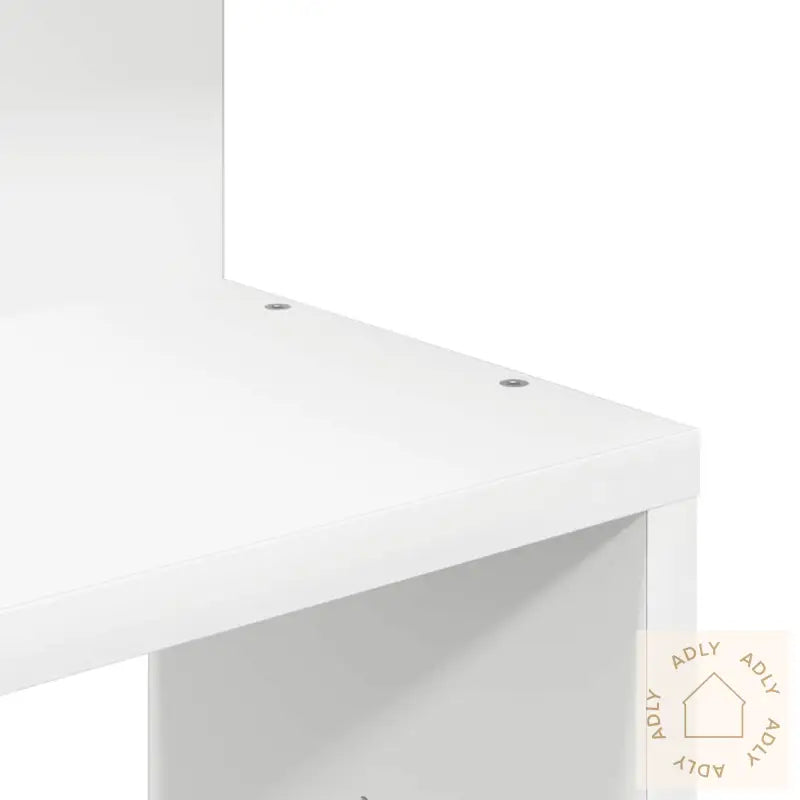 Veggmontert Hjørnehylle Hvit 32X32X127,5 Cm Konstruert Tre