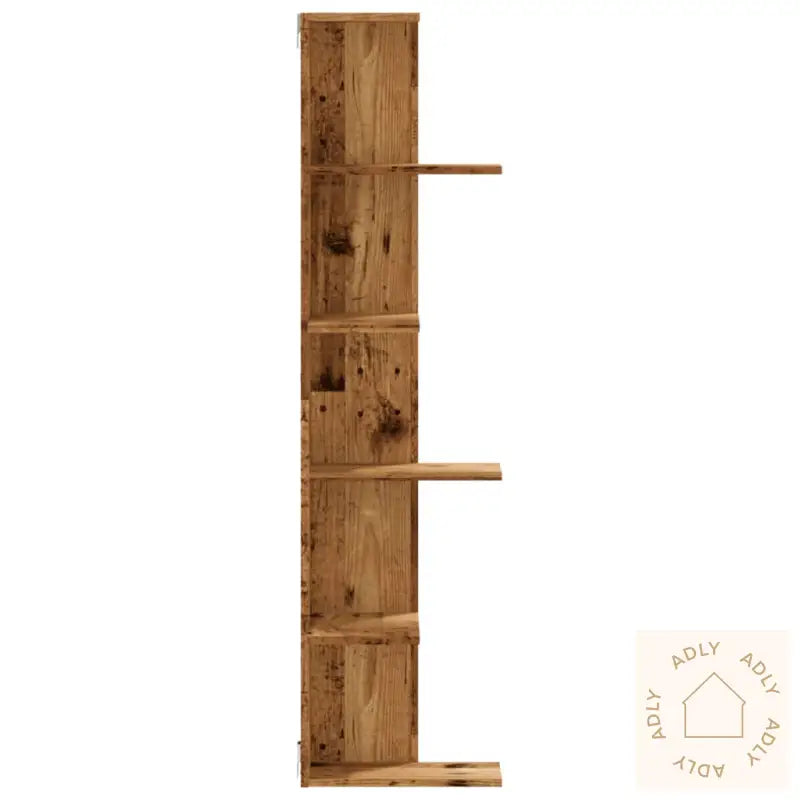 Veggmontert Hylle Gammelt Tre 36,5X36,5X140 Cm Konstruert Tre