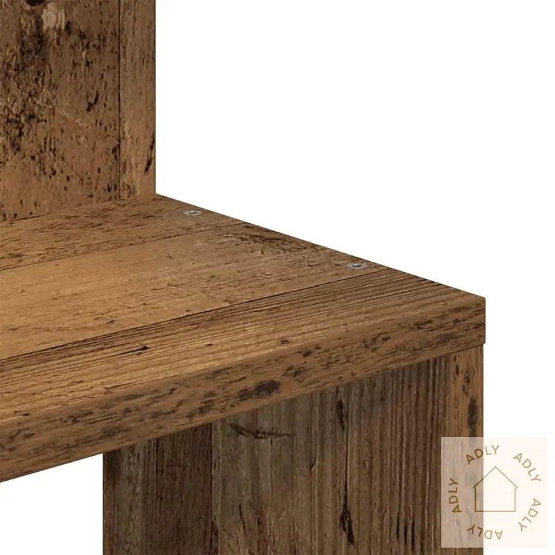 Veggmontert Hylle Gammelt Tre 32X32X127,5 Cm Konstruert Tre