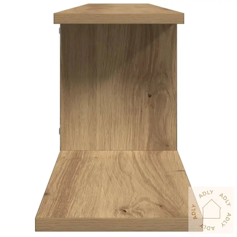 Veggmontert Tv-Hylle Artisan Eik 125X18X23 Cm Konstruert Tre