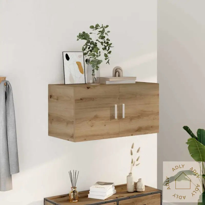 Veggskap Artisan Eik 80X39X40 Cm Konstruert Tre
