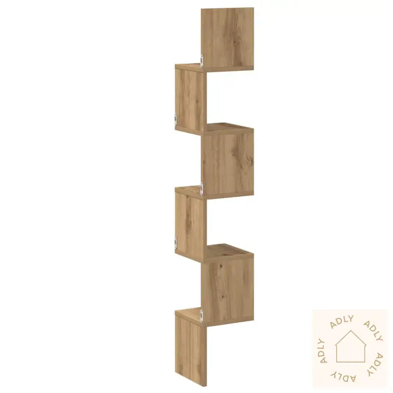Veggmontert Hylle Artisan Eik 20X20X127,5 Cm Konstruert Tre