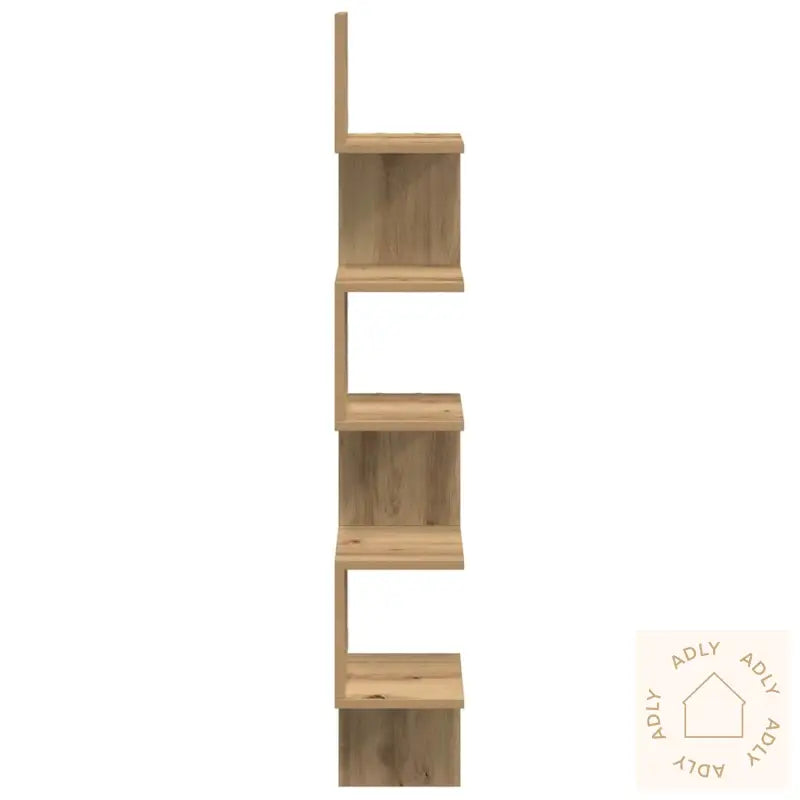 Veggmontert Hylle Artisan Eik 20X20X127,5 Cm Konstruert Tre