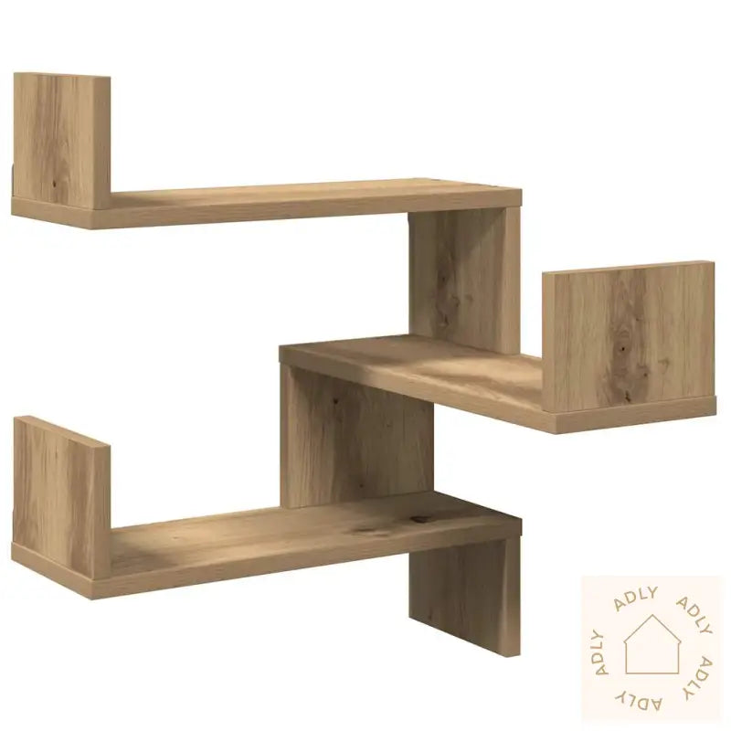 Veggmontert Hylle Artisan Eik 40X40X49,5 Cm Konstruert Tre