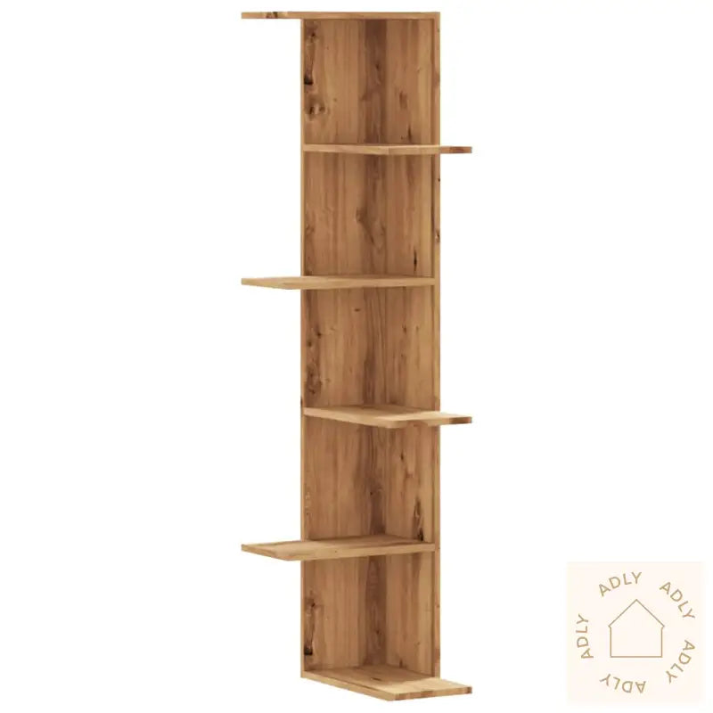 Veggmontert Hylle Artisan Eik 36,5X36,5X140 Cm Konstruert Tre
