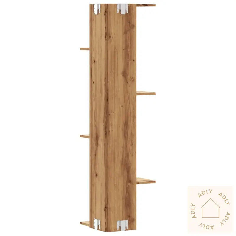 Veggmontert Hylle Artisan Eik 36,5X36,5X140 Cm Konstruert Tre