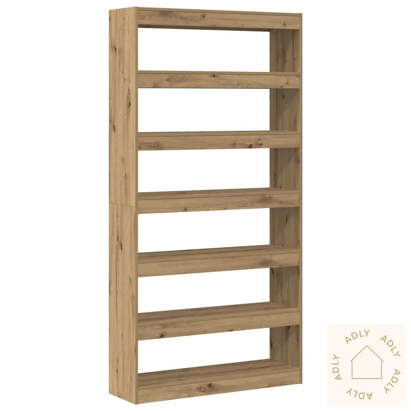 Bokhylle Artisan Eik Massivt Tre 100 X 30 X 198 Cm Bokhyller