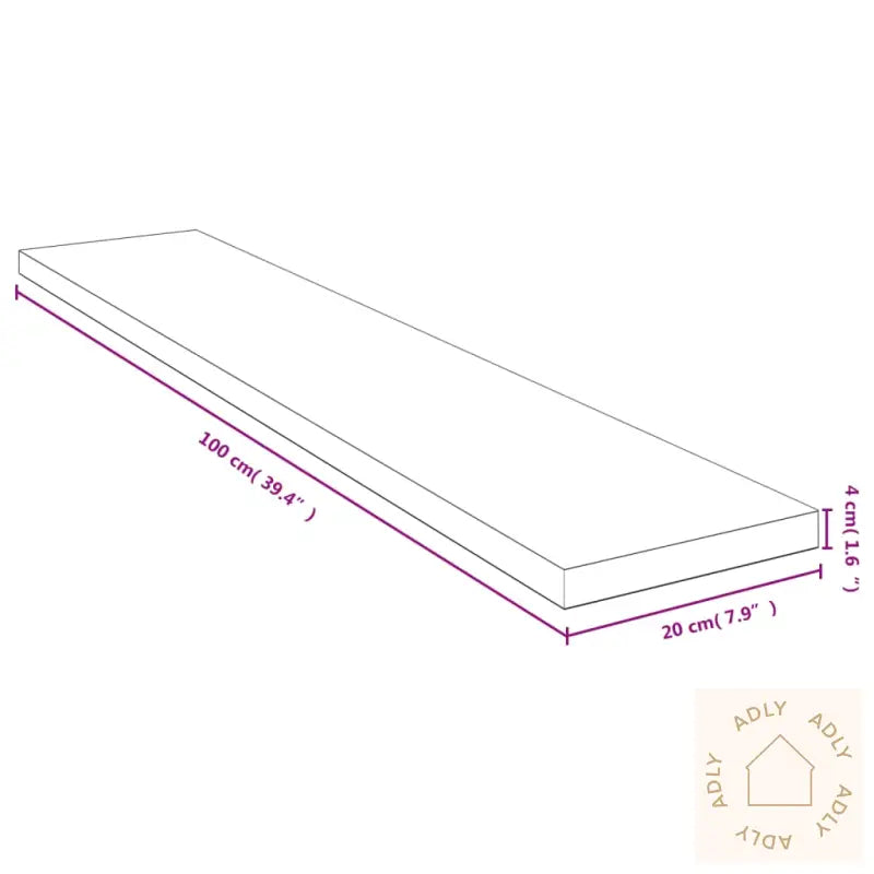 Vegghylle 100X20X4 Cm Bambus