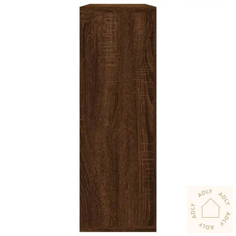 Vegghylle Brun Eik 104X20X58,5 Cm Konstruert Tre