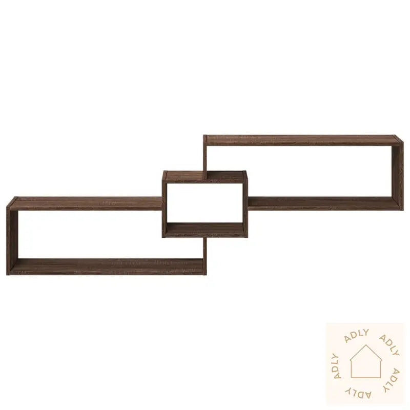 Veggskap 158X18X53 Cm Brun Eik Konstruert Tre