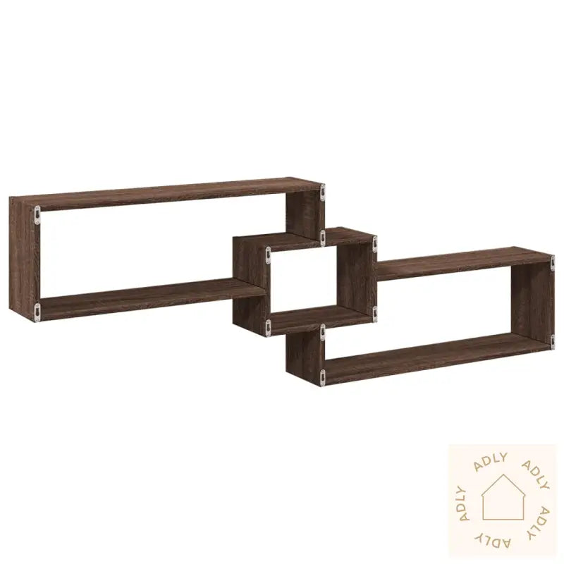 Veggskap 158X18X53 Cm Brun Eik Konstruert Tre