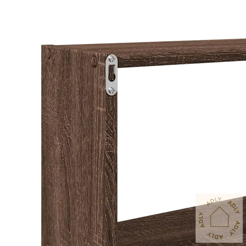 Veggskap 158X18X53 Cm Brun Eik Konstruert Tre