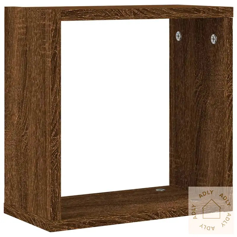Vegghyller Kubeformet 4 Stk Brun Eik 30X15X30 Cm