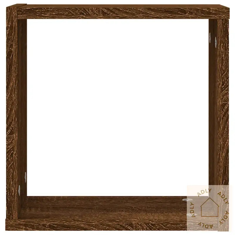 Vegghyller Kubeformet 4 Stk Brun Eik 30X15X30 Cm
