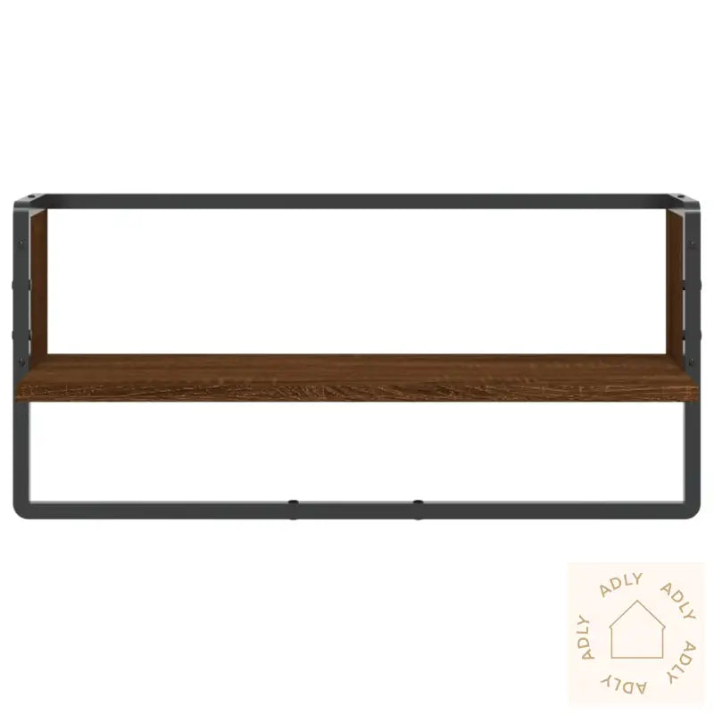 Vegghylle Med Stang Brun Eik 65X25X30 Cm