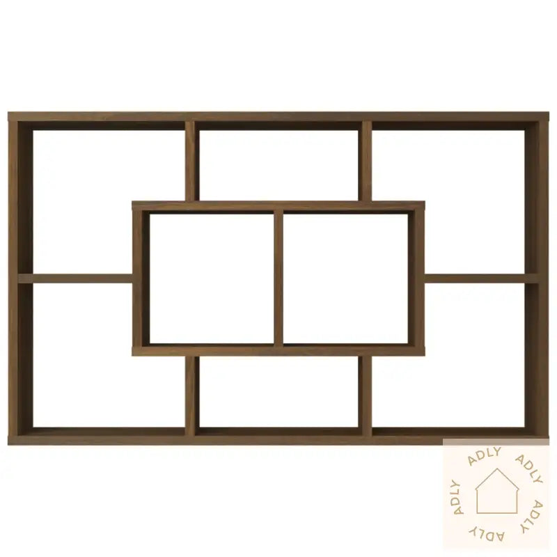 Vegghylle Brun Eik 85X16X52,5 Cm Konstruert Tre
