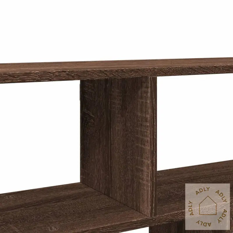 Vegghylle Brun Eik 100X25X50 Cm Konstruert Tre