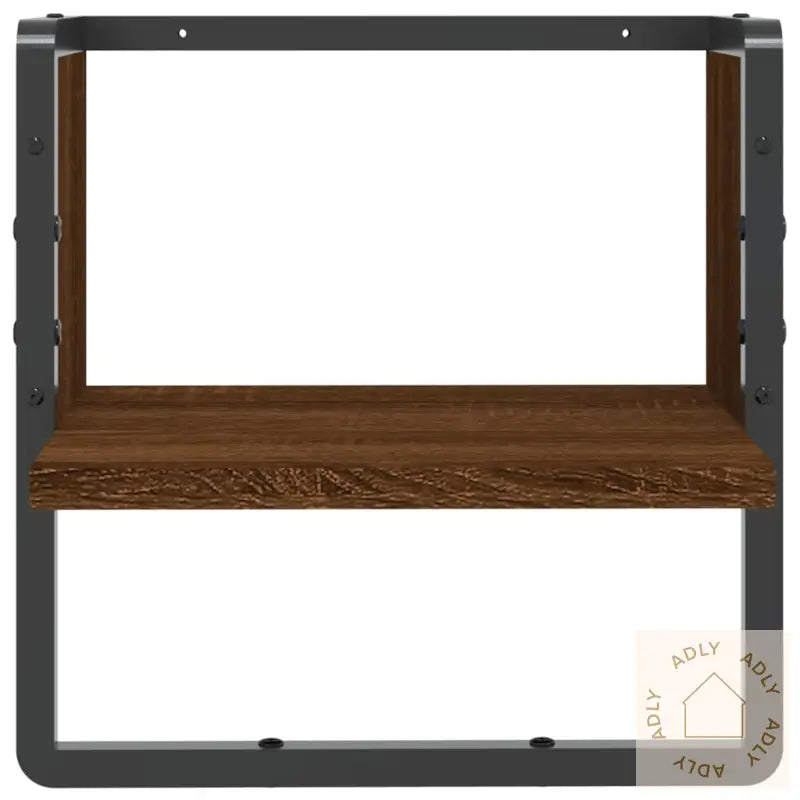 Vegghylle Med Stang Brun Eik 30X25X30 Cm