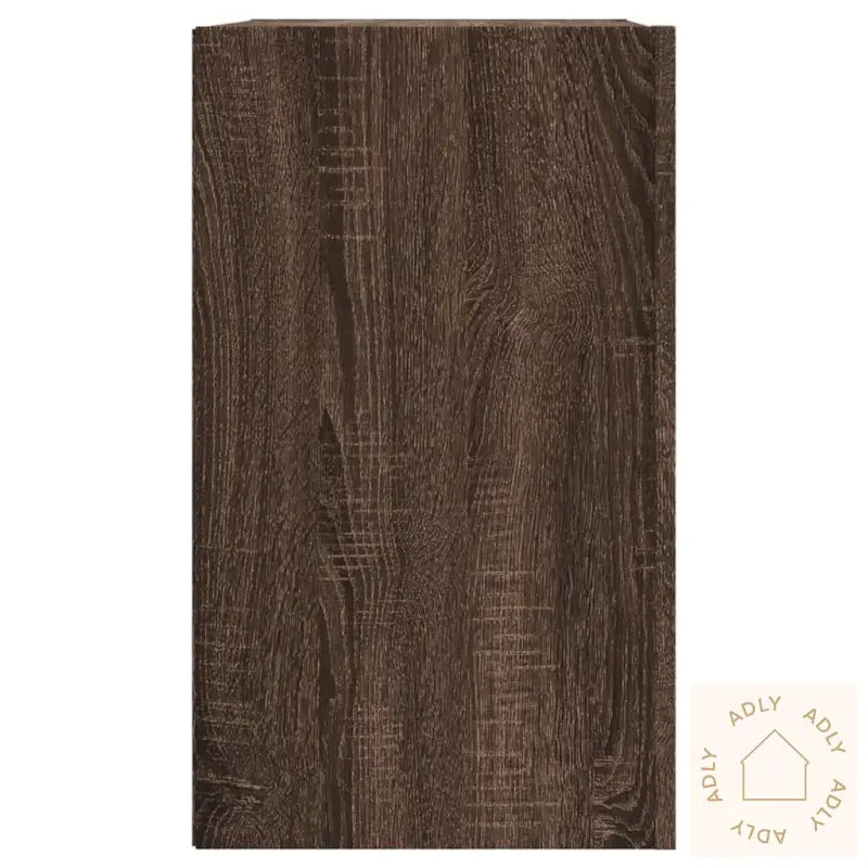 Veggskap Brun Eik 75X35X60 Cm Konstruert Tre