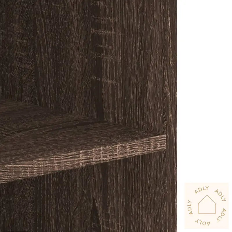 Veggskap Brun Eik 75X35X60 Cm Konstruert Tre