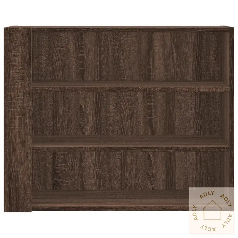 Veggskap Brun Eik 75X35X60 Cm Konstruert Tre