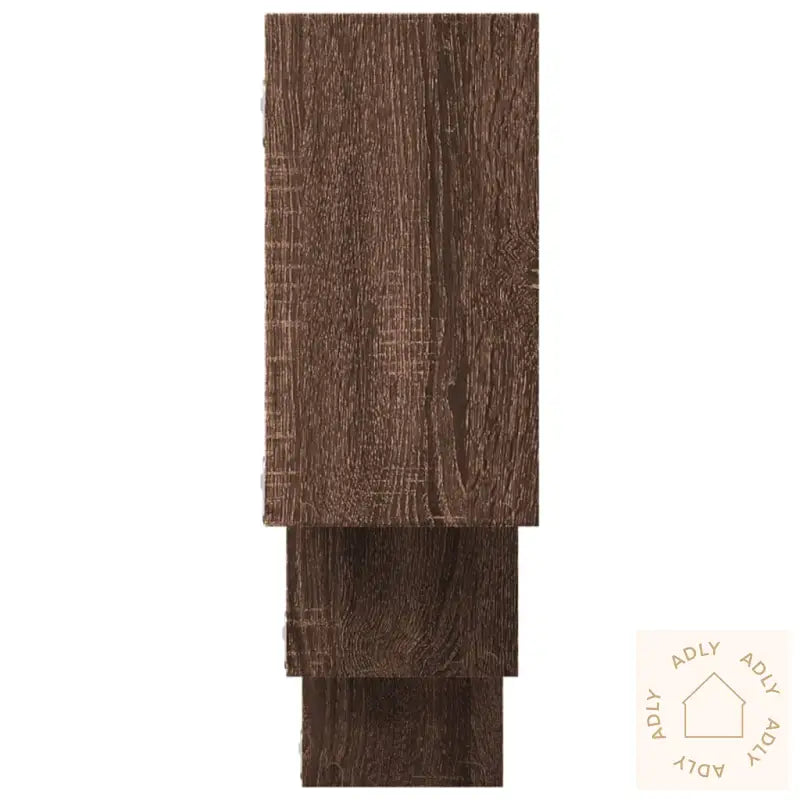 Vegghylle Brun Eik 159X18X66 Cm Konstruert Tre