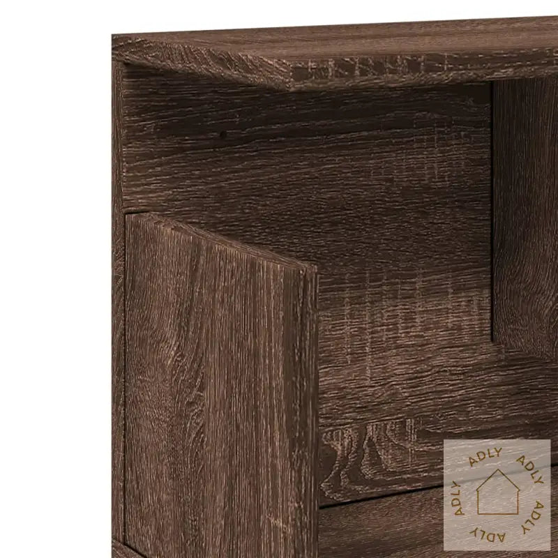 Veggskap 100X20X30 Cm Brun Eik Konstruert Tre